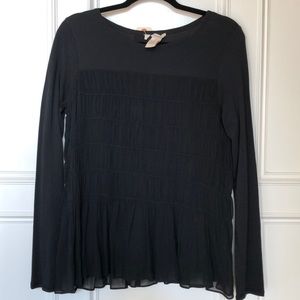 Sundance Tops - NWT Sundance chiffon layered black top M Sundance Tops - NWT Sundance chiffon layered black top M